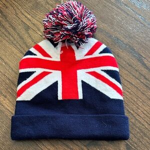 Union Jack Pom Pom Beanie
